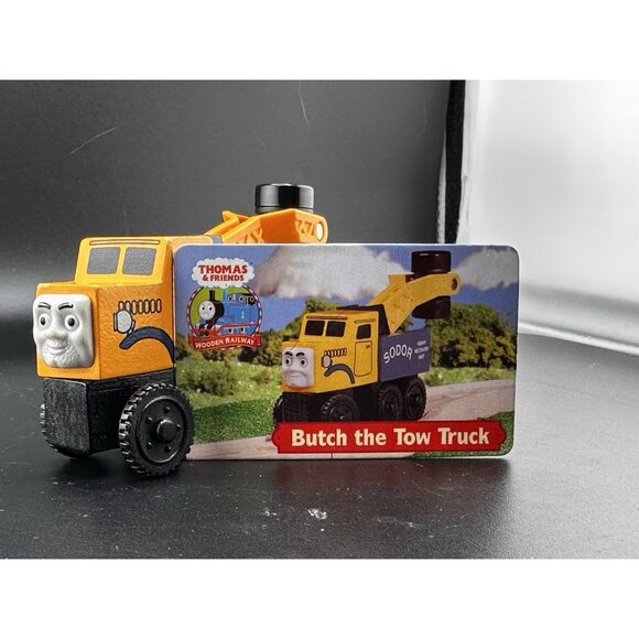 Thomas & Friends Wooden Railway Butch Vtg 2003 Train Magnetic Wrecker Truck Card - Picture 3 of 16